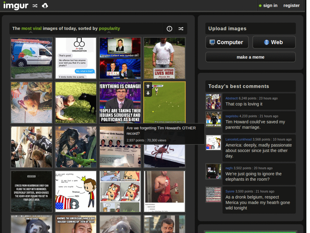 Imgur Commentless