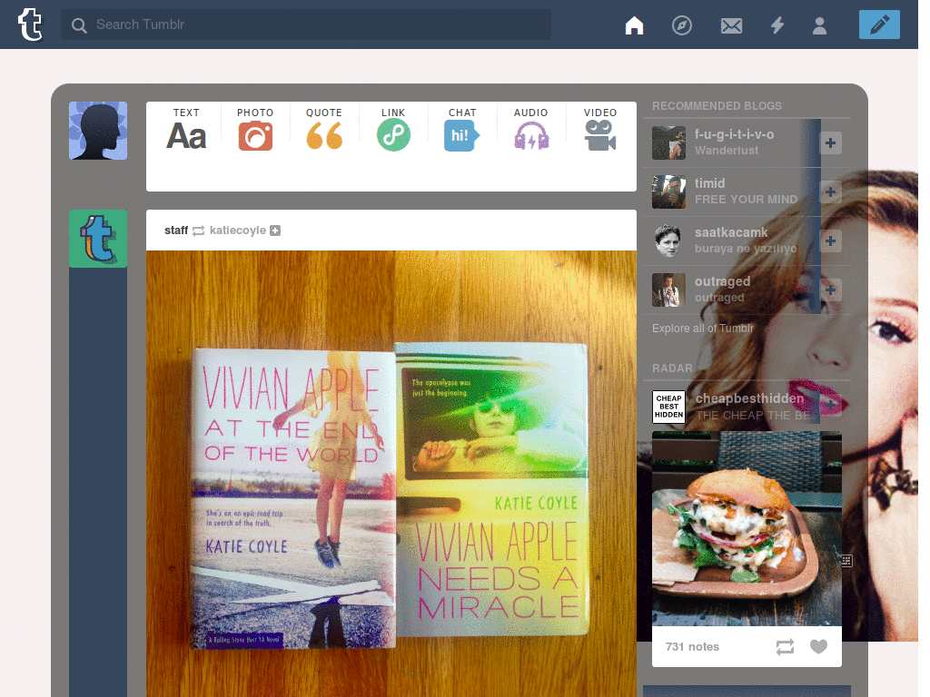 Tumblr theme para dash dos irmãos Blanco