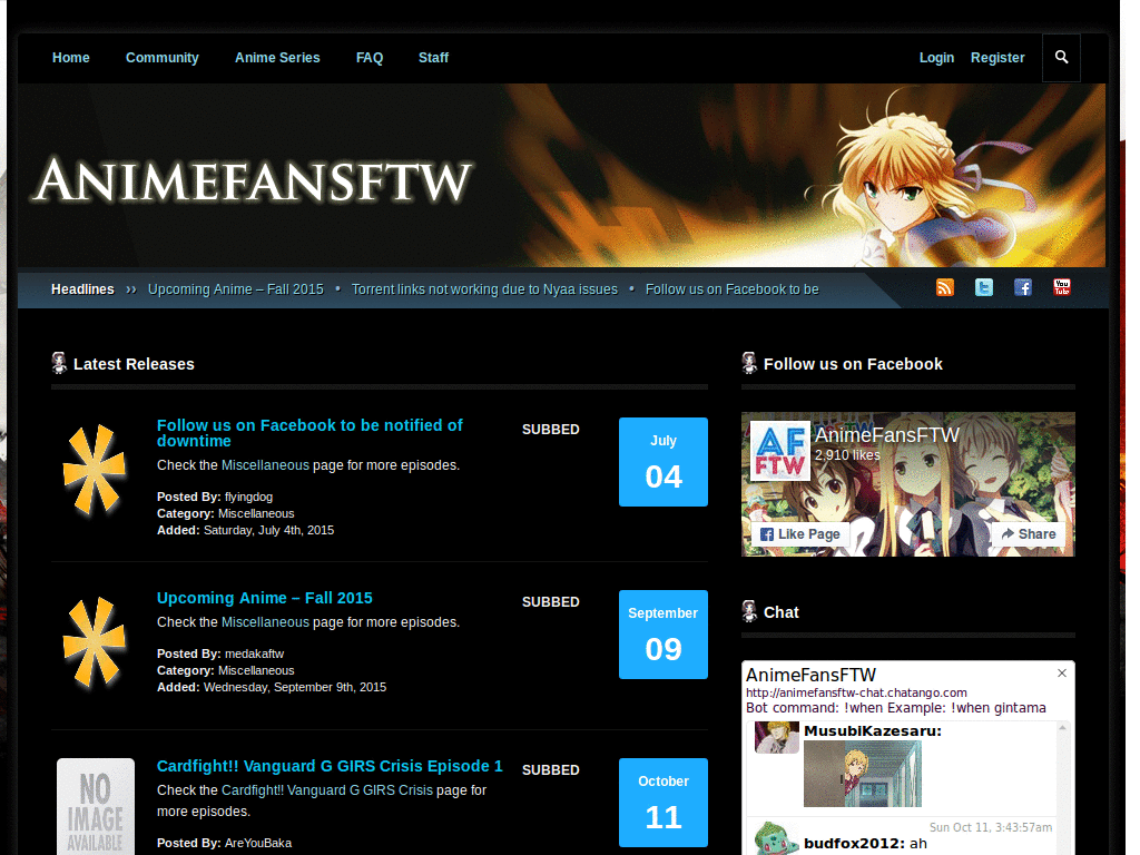 AnimeFansFTW Dark