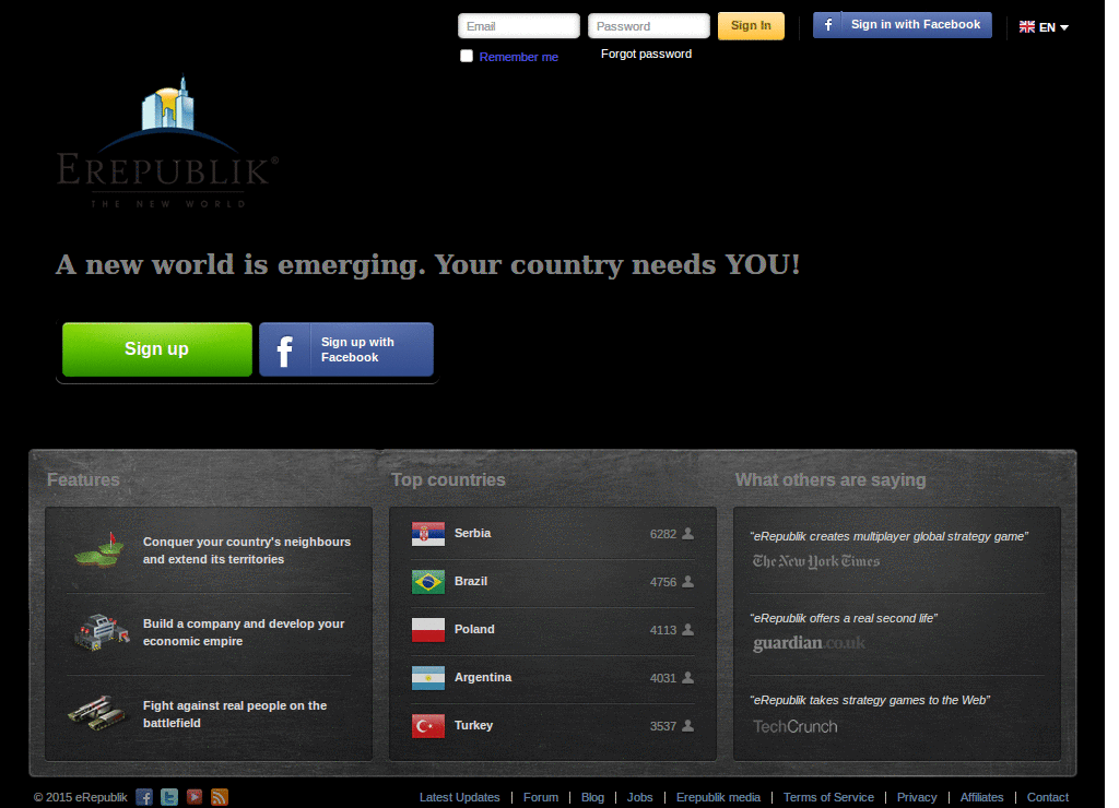 Erepublik black (WIP)