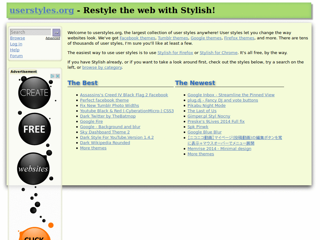 Userstyles - citron vert