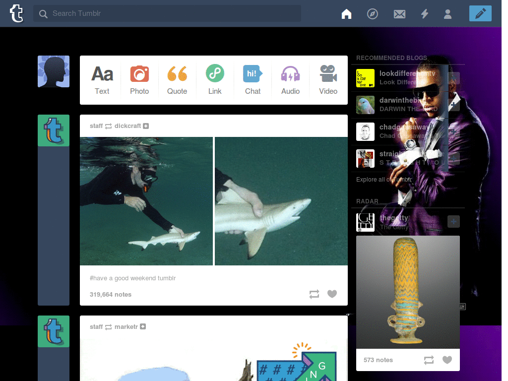 Chris Brown Dashboard Theme w/ Black & Purple BG