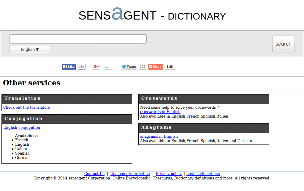 Sensagent for Arabic