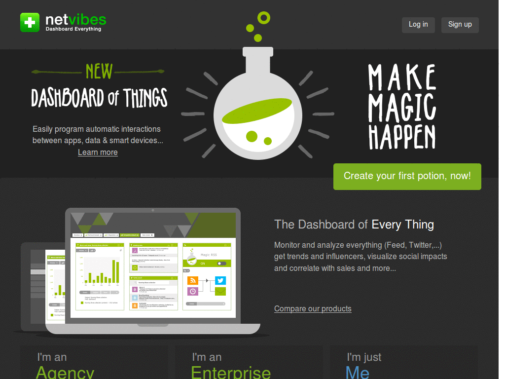 Netvibes compact & sans serif