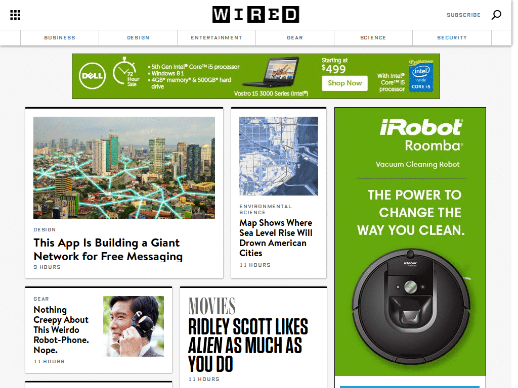 Wired story text too wide