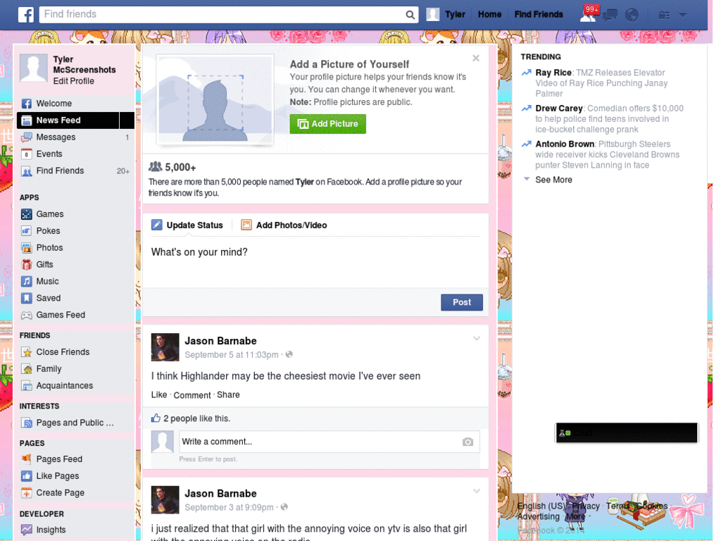 Kawaii Facebook Layout