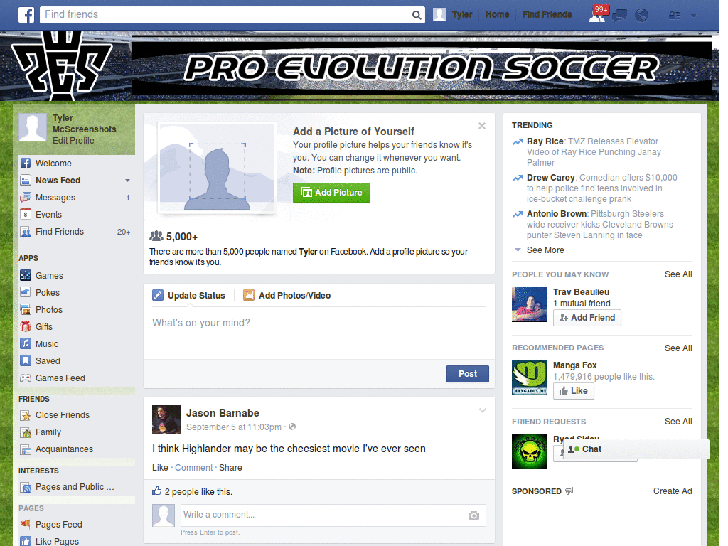 Facebook - PES ( by Templah.com )
