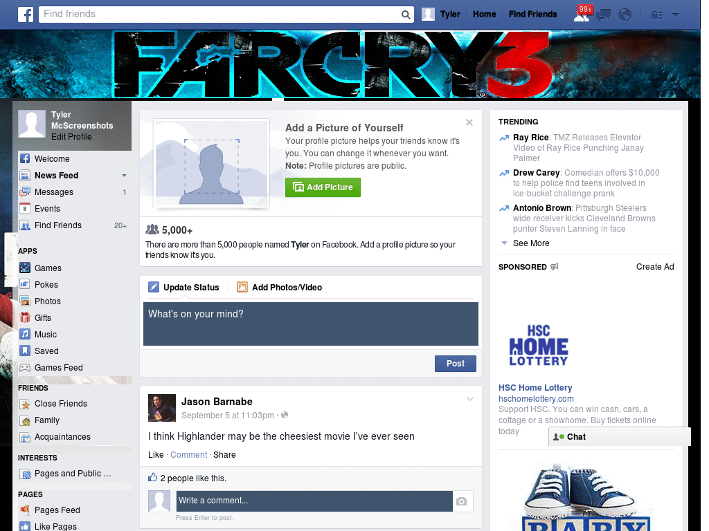 Facebook - Far Cry 3 ( by Templah.com )