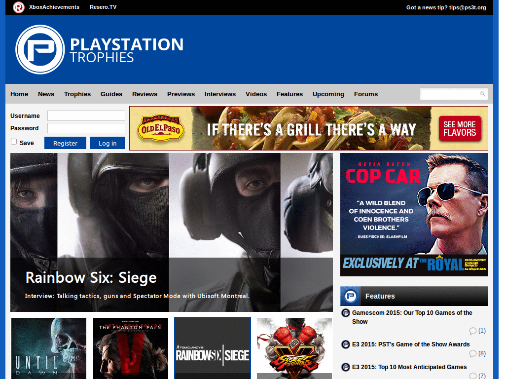 PS3trophies.org - Main site changes