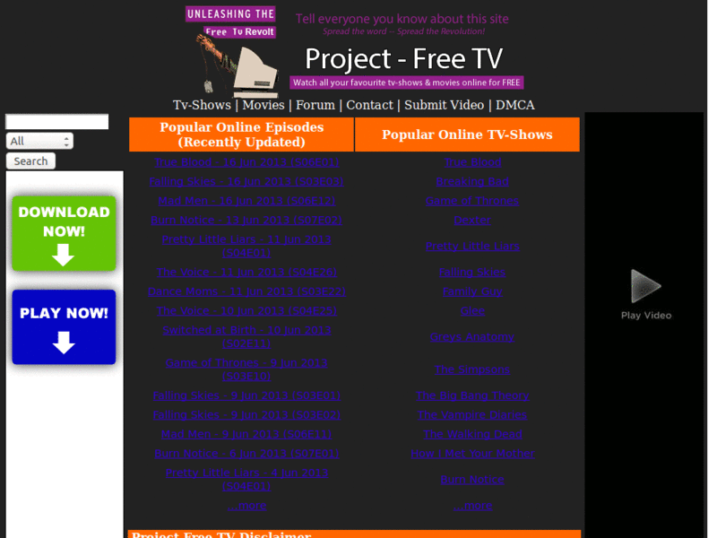 Dark Themes - Project Free TV