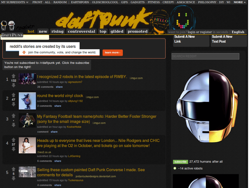 daft-punk theme by laaabaseball