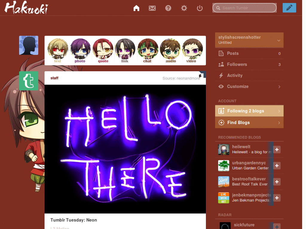 Hakuoki - Okita Souji (tumblr dashboard)
