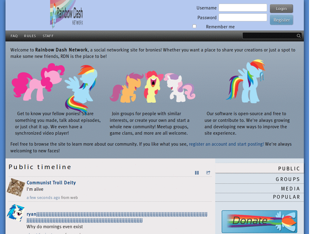 Rainbowdash.net Amazing Dancing CSS3 Timeline Lite