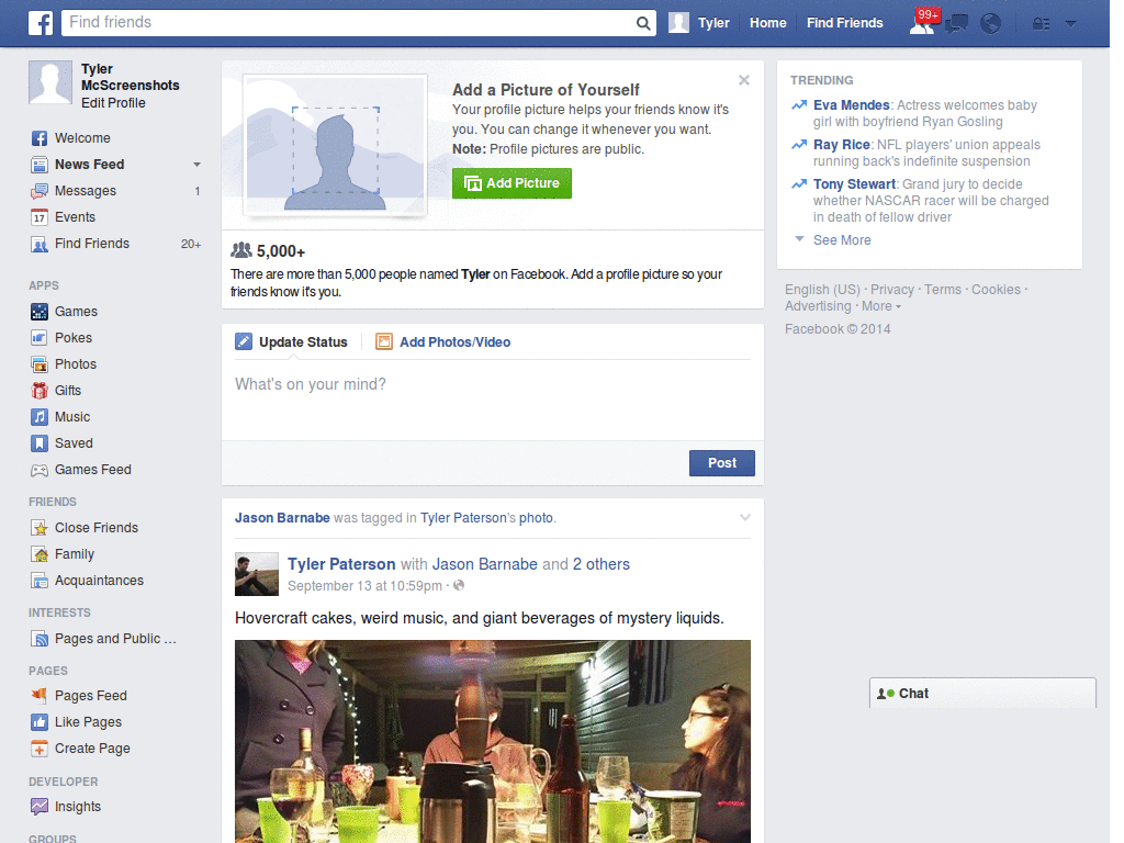 Facebook less clutter