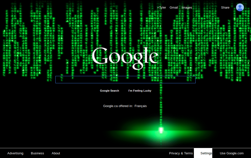 Google Matrix Theme (HD) - BETA