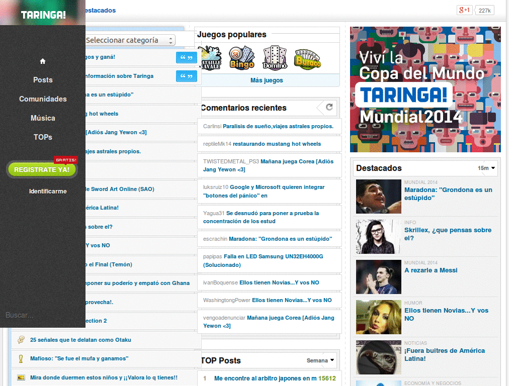 TaringaSidebar v1.0 by electrocrookers