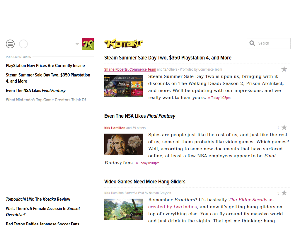 Hide Kotaku comments section