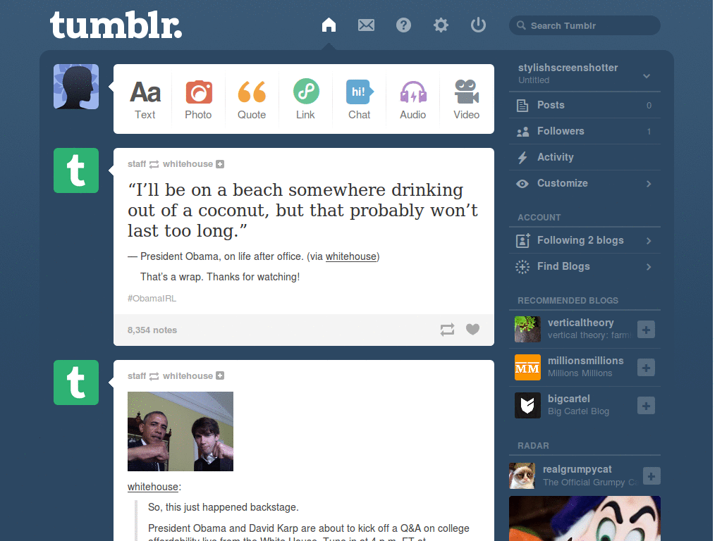 HIPSTER TUMBLR THEME