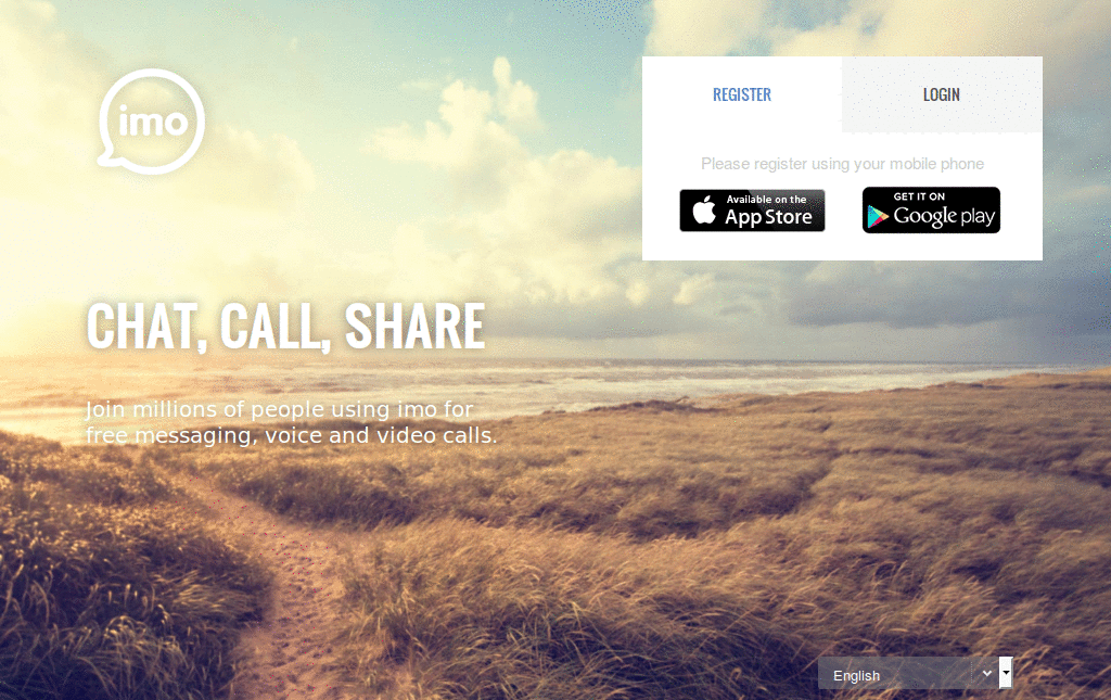 imo.im Accurate dark small menu