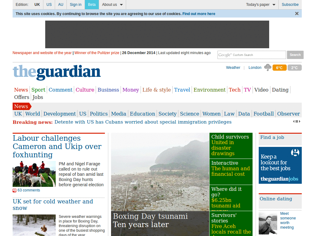 Guardian hide Facebook & Witness login prompts