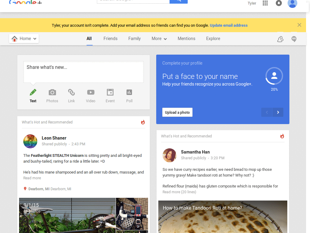 AE Google+ v4