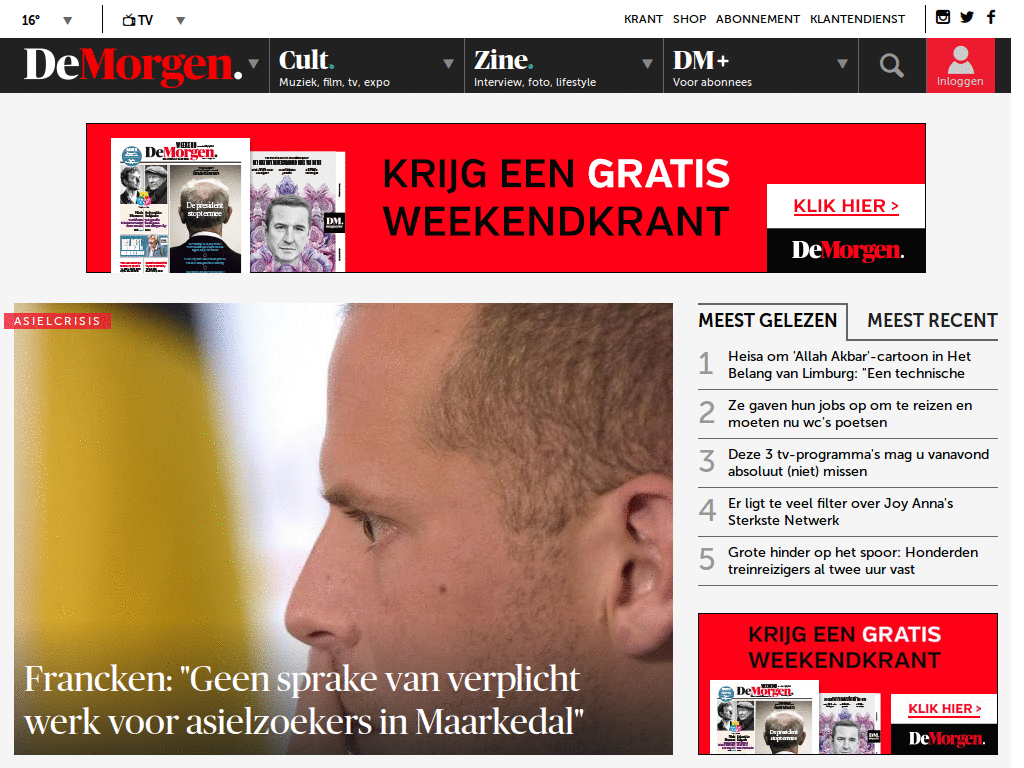 DeMorgen.be cleanup