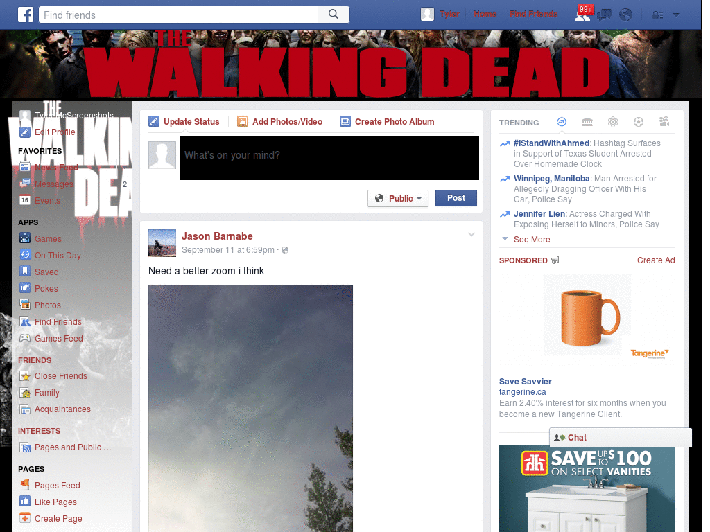 Facebook - The Walking Dead ( by Templah.com )