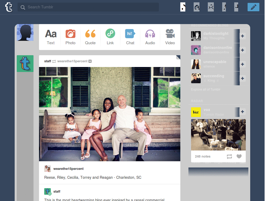 White Tumblr Theme