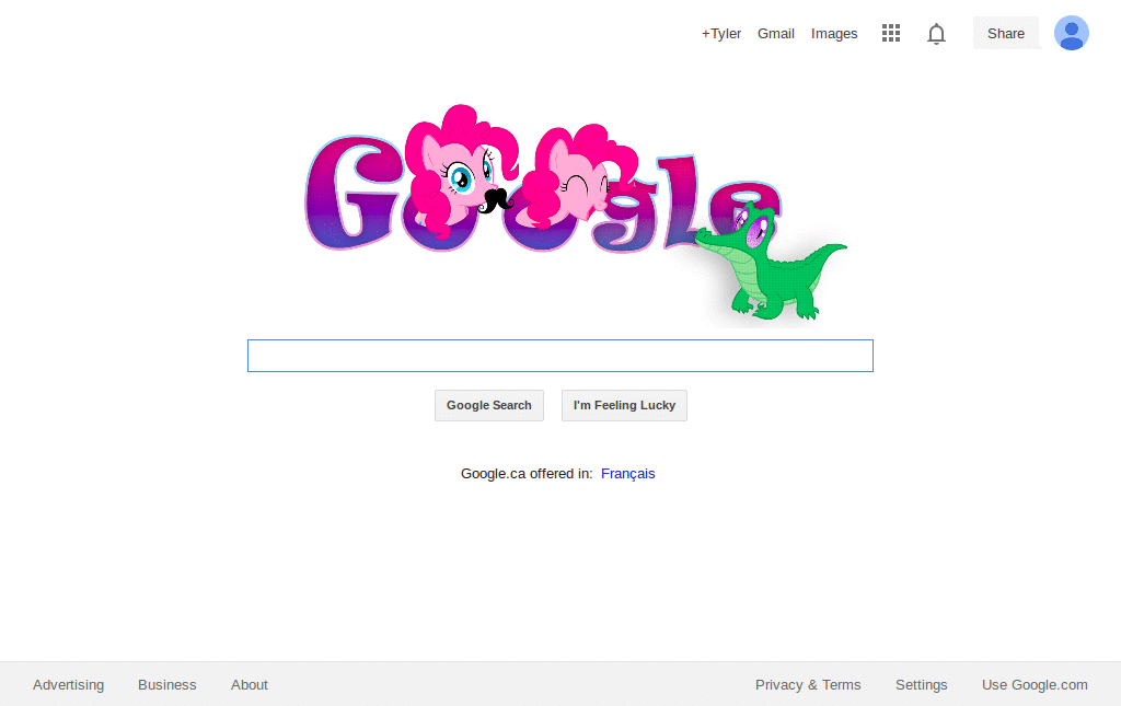Pinkie Google Logo