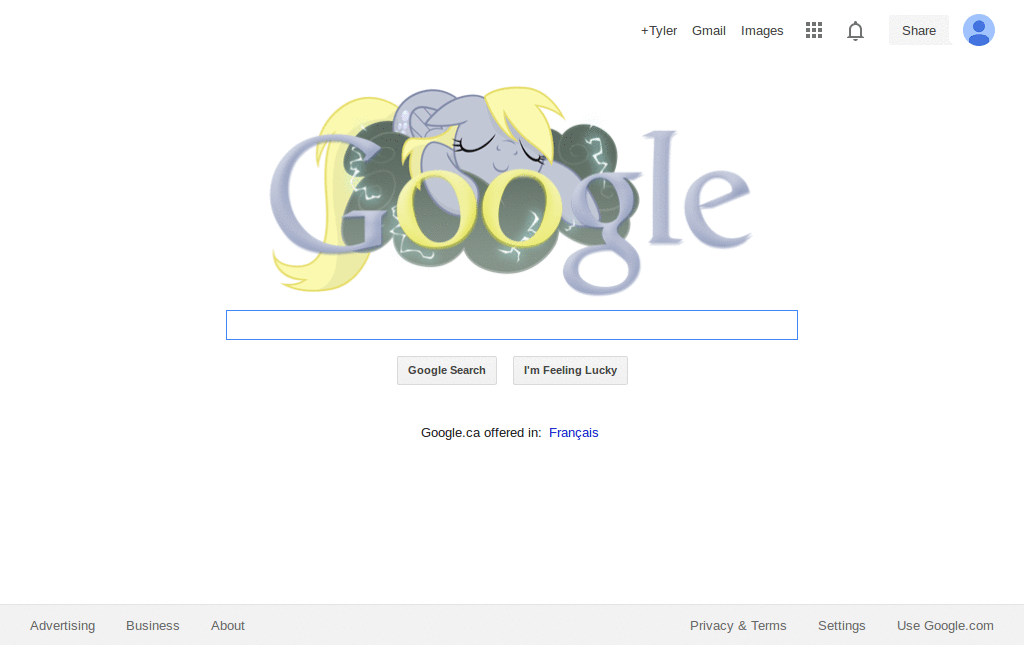 Derpy/Ditsy Google Logo