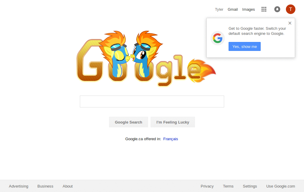 Spitfire Google Logo