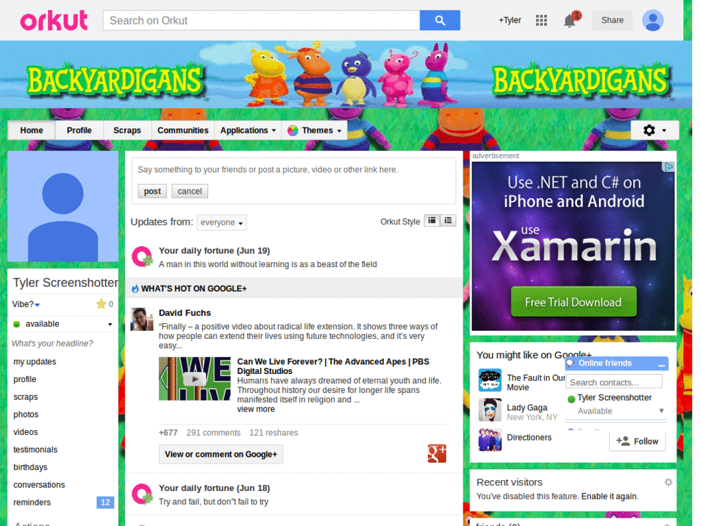 Orkut - Backyardigans  ( by Templah.com )