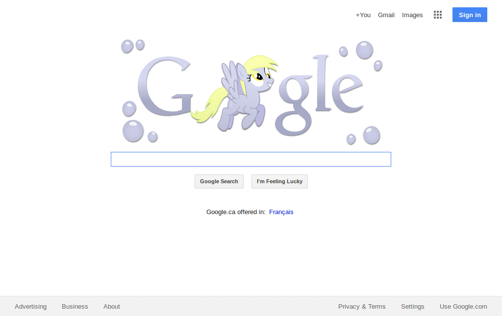 Derpy Hooves Google logo