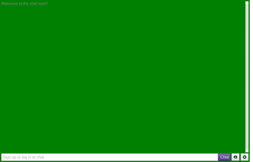 Twitch Chat Green