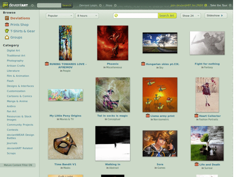 deviantART: remove ads