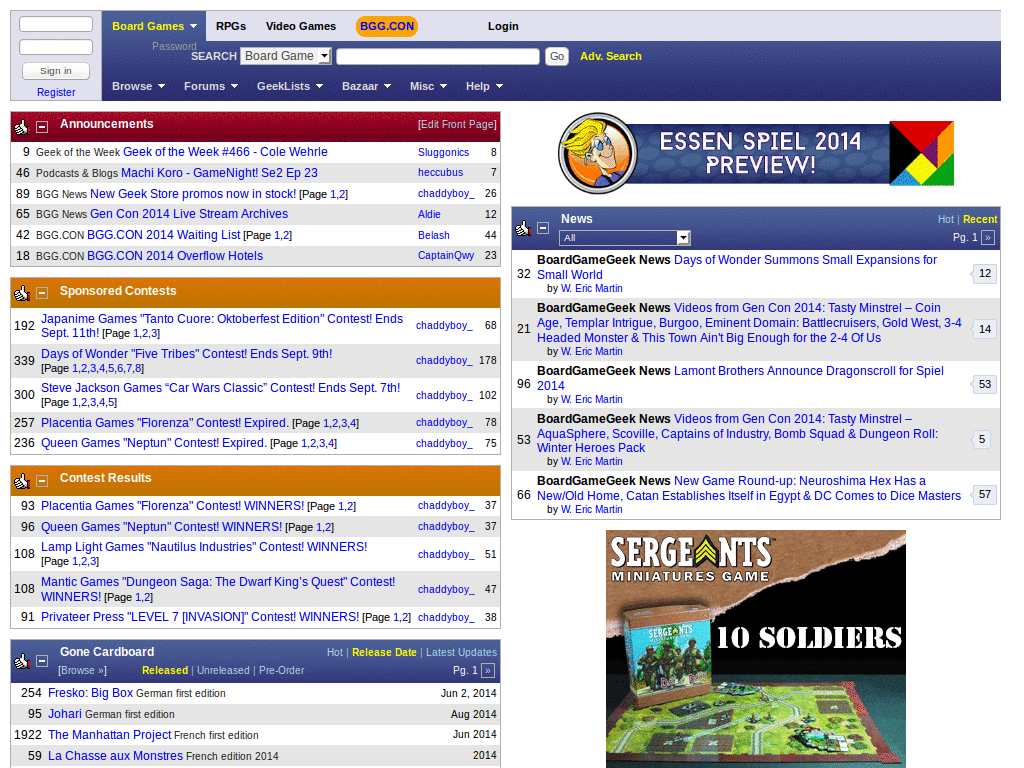 Boardgamegeek Mobile