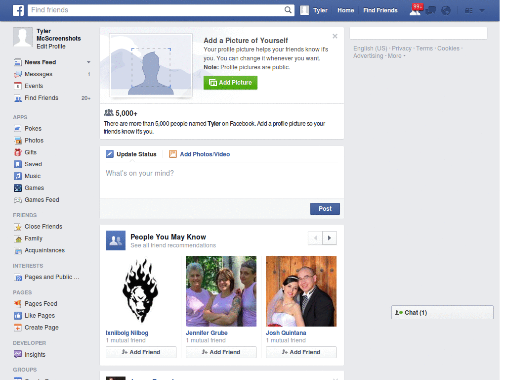 Facebook - lighter right sidebar + hide ads