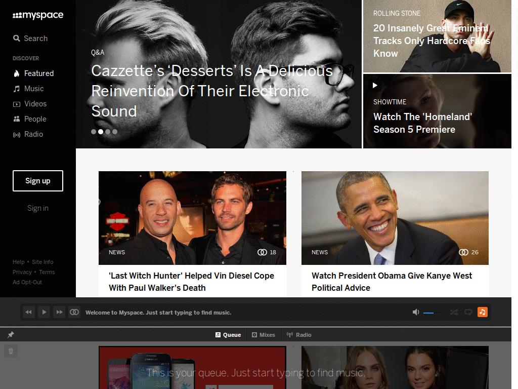 MySpace - Profile Cleaner
