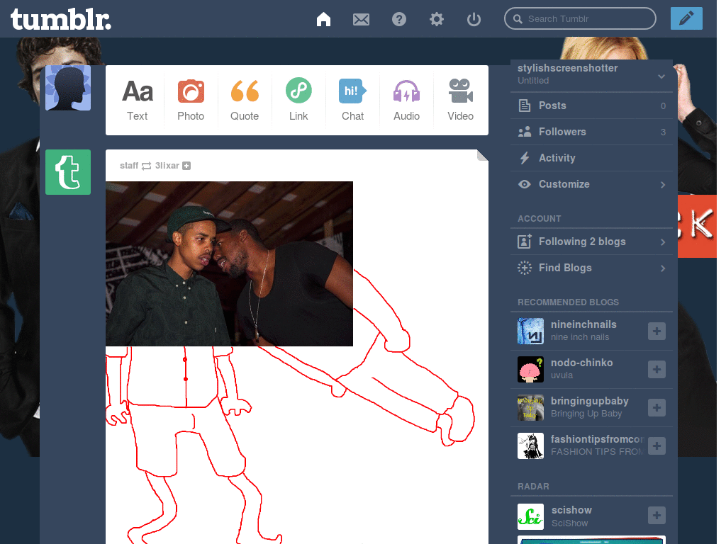 Chuck theme for tumblr