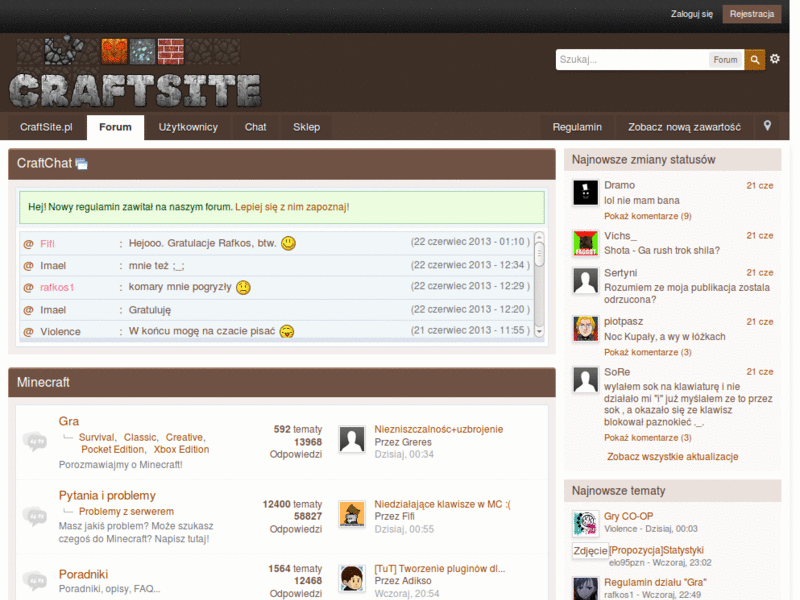 CraftSite ThePatrollPL Niebiescy junior modzi