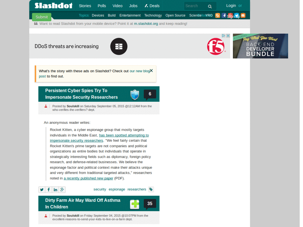 Clean Slashdot - Centered
