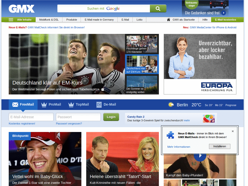 gmx.net -clutterless