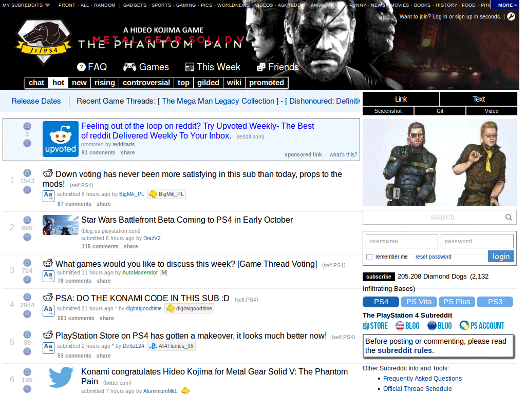 Reddit /r/PS4