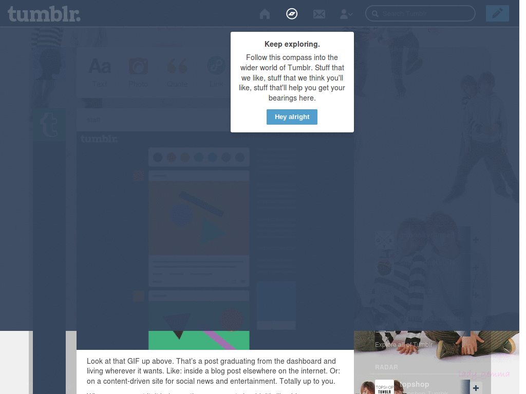SakurAiba Tumblr Dashboard Theme