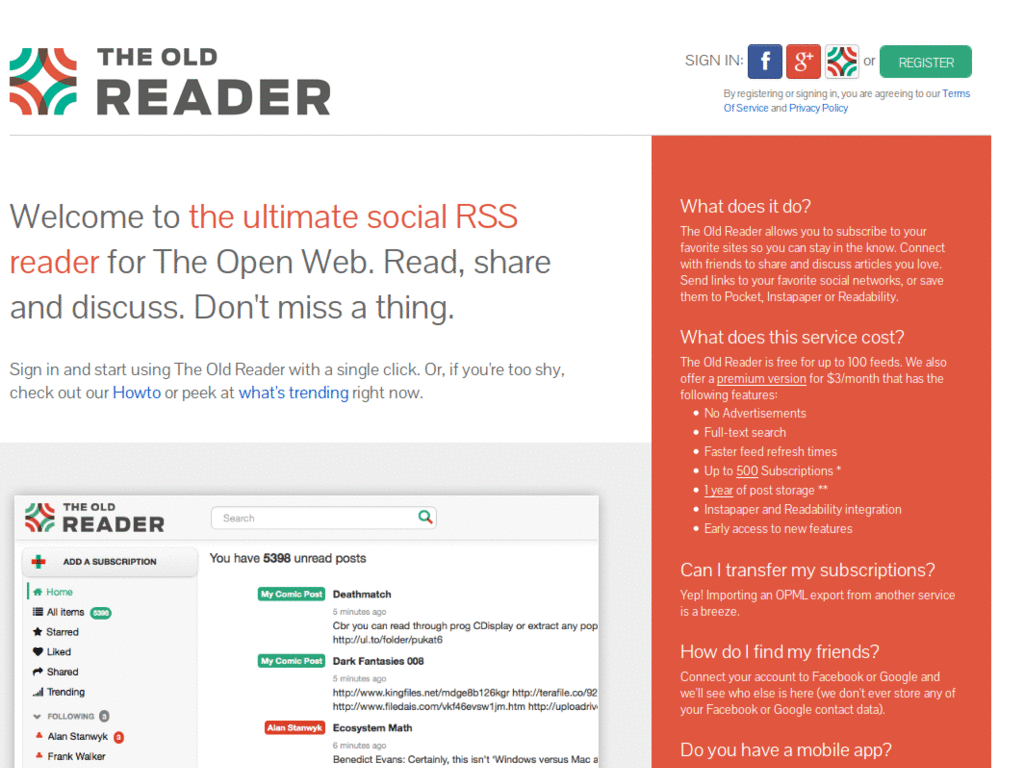 Readable (for The Old Reader)