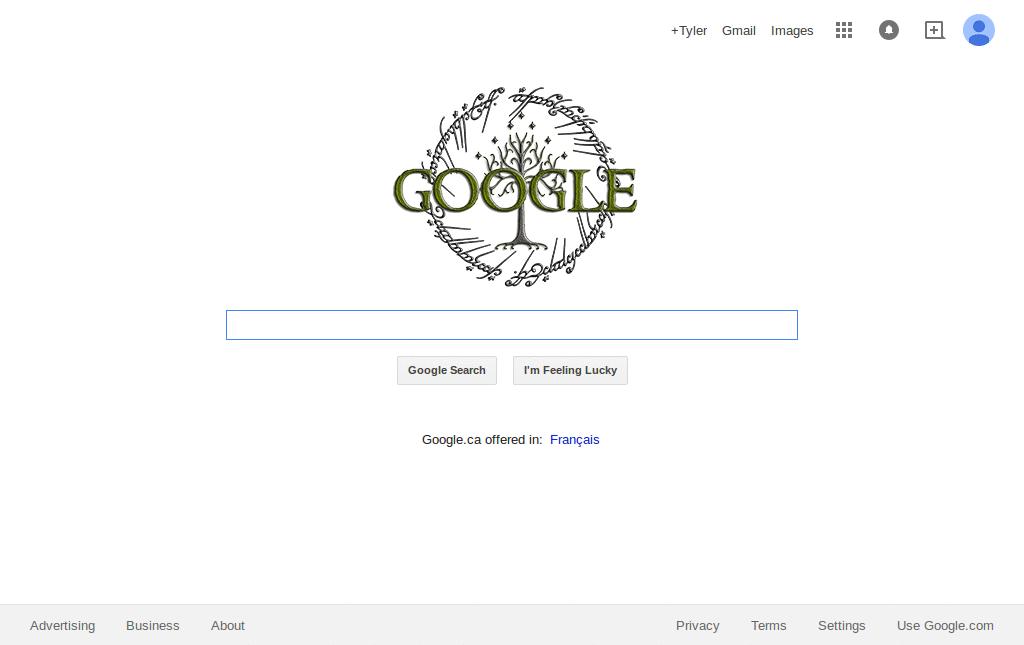 Lord of the rings Google
