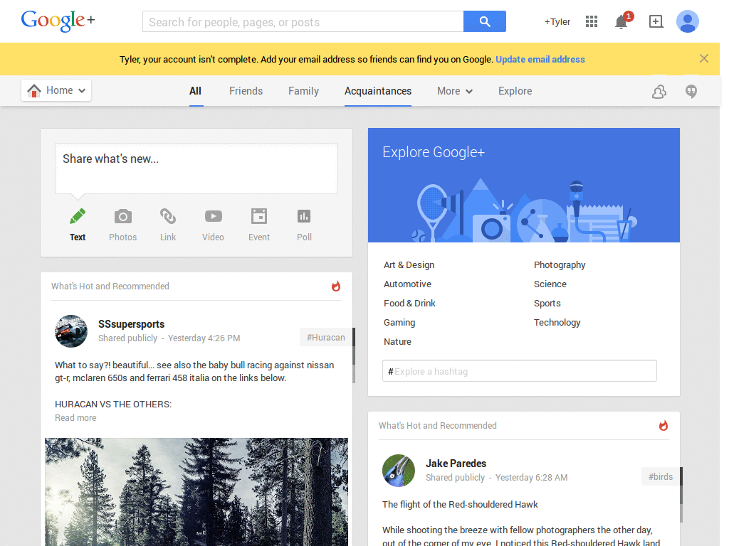 Google Plus Hide "You may know"