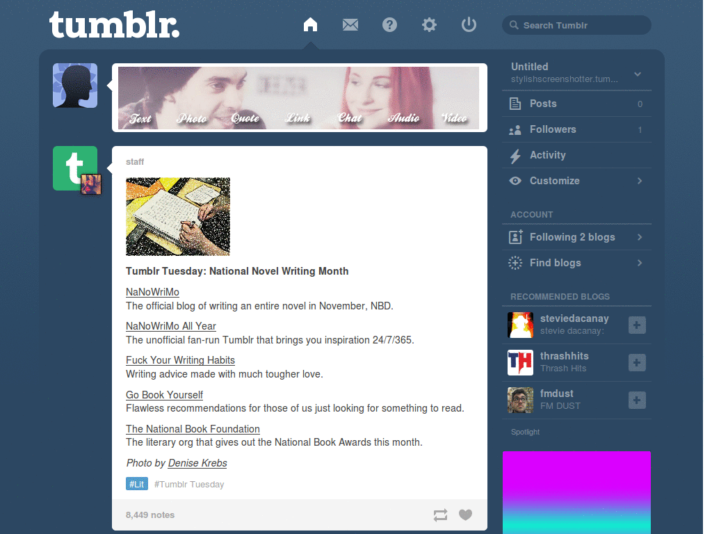 Tayley Gif replacing the tumblr icons