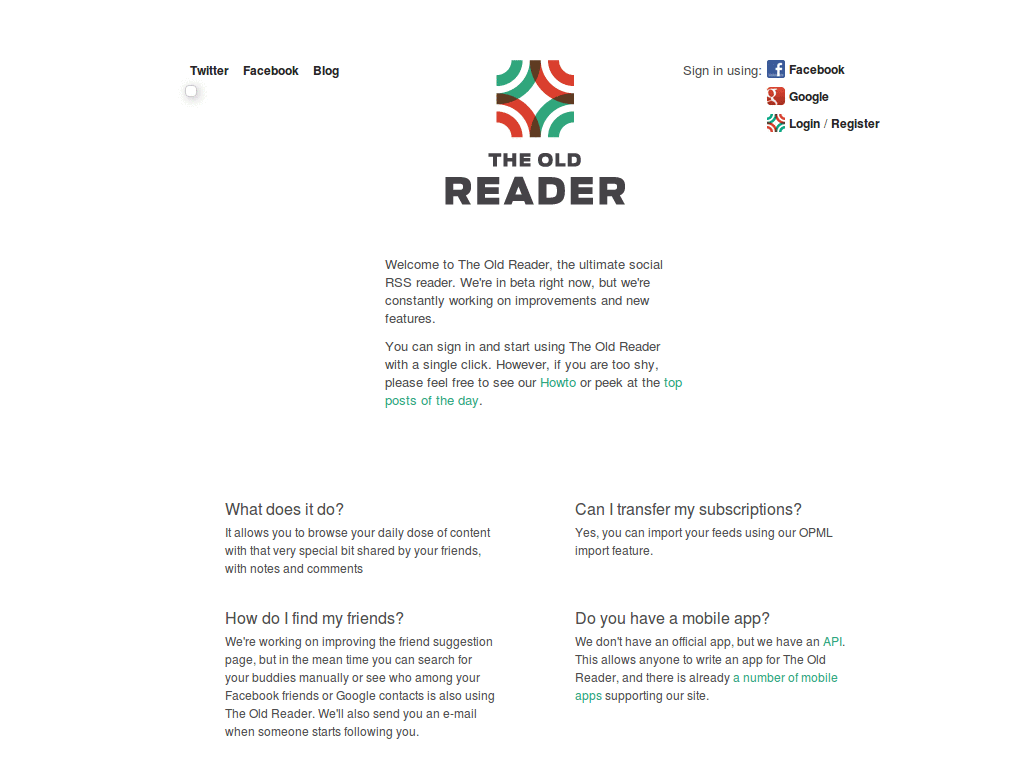 Compact Old Reader
