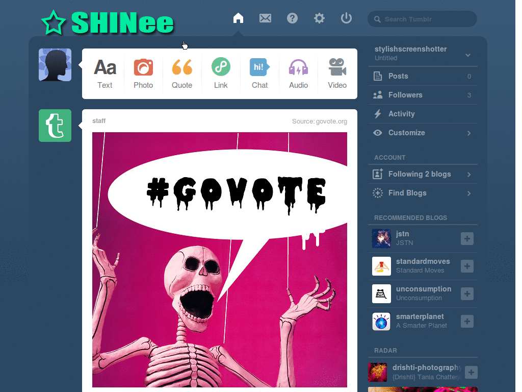 SHINee Tumblr